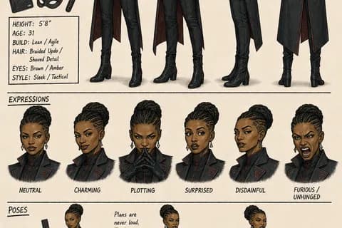 Nyx model sheet