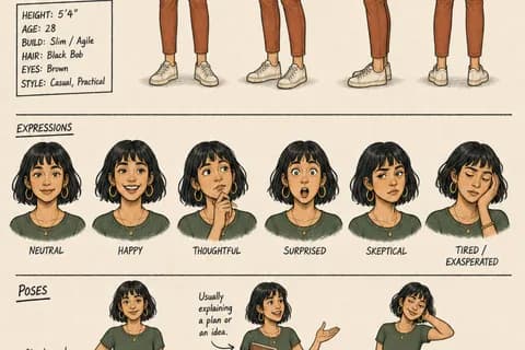 Nora R. model sheet