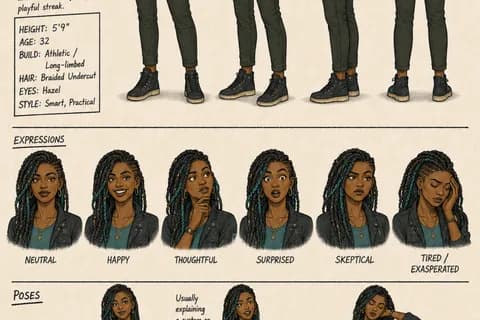 Thalia V. model sheet