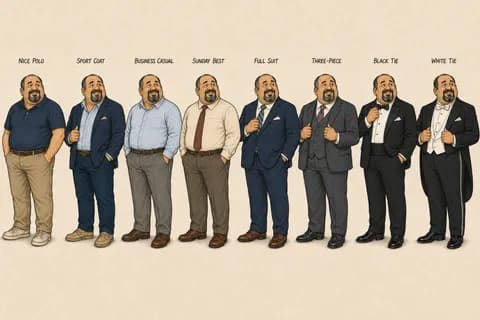 Gus M: outfit sheet 2 - formalwear