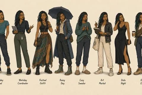 Thalia V: outfit sheet 1